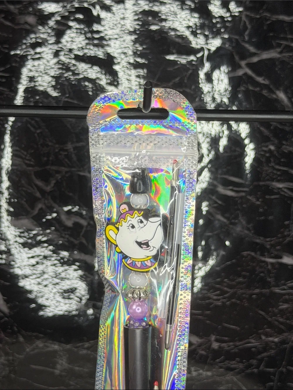 Mrs Potts Focal Bead Pen Black and blue ink
